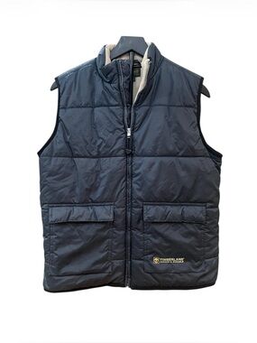 Timberland Weathergear Men’s Full Zip Puffer Vest Grey Size Large